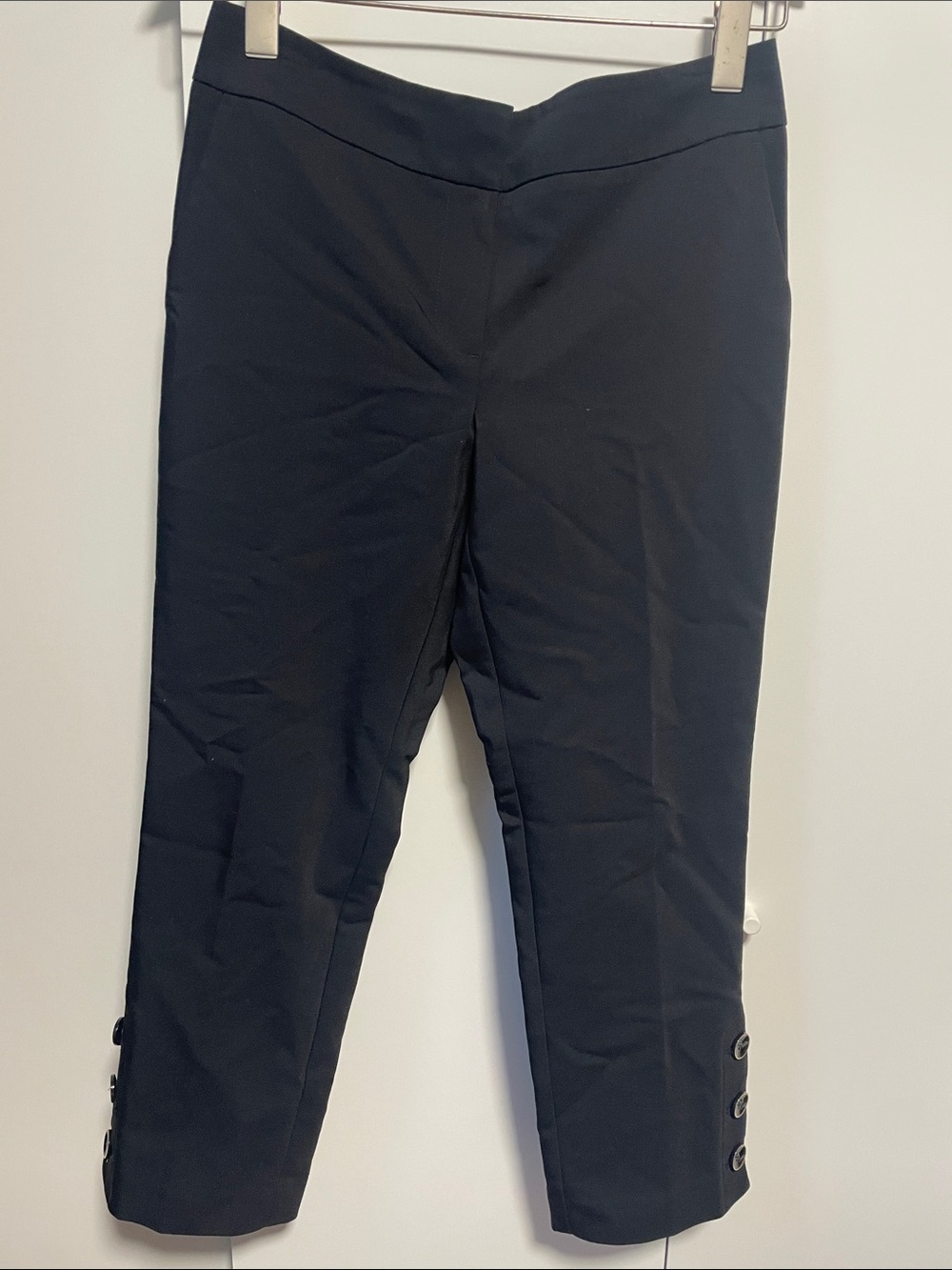 Black Button Pants